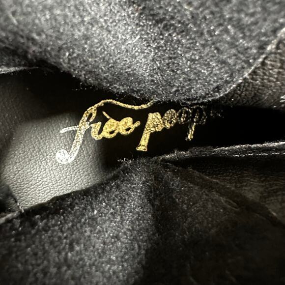 Free People Black Platform Ankle Boots - Picture 9 of 9